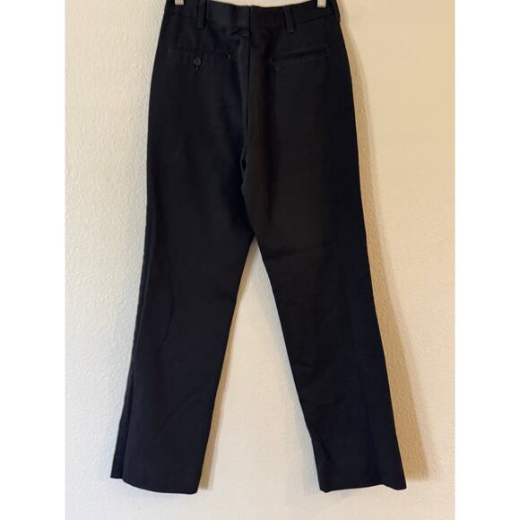 Mark Twain Elderwear Boys Uniform Pants 29x30 Black Tapered Flat Front Pocket - Picture 3 of 9